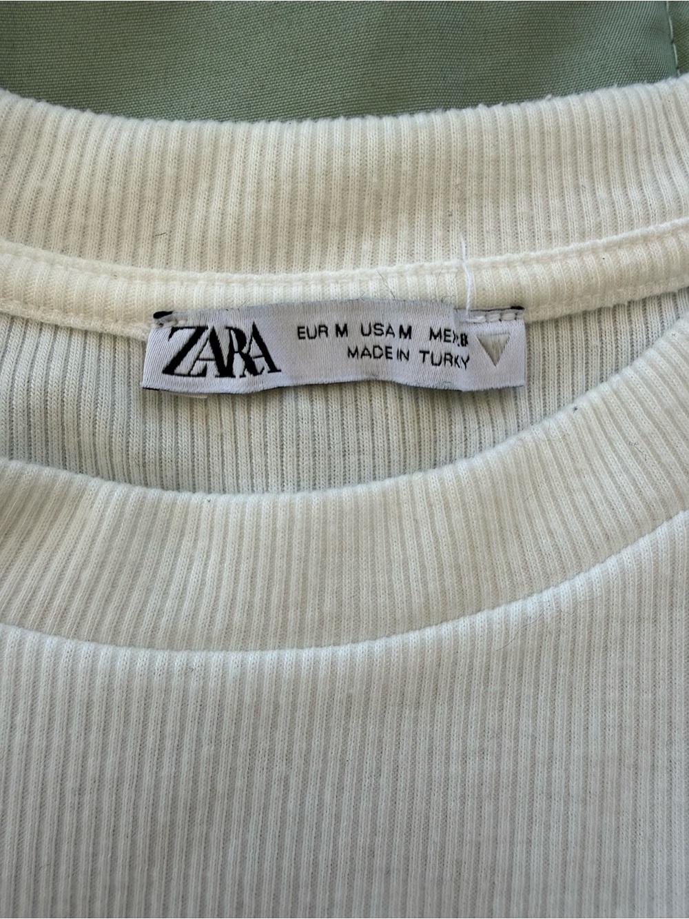 Zara Ribbed Side-Tie Tee - Picture 2 of 3